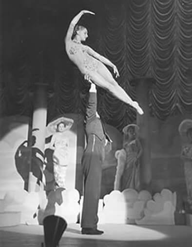 Performing on Stage at the Moulin Rouge Nightclub, Hollywood, 1954